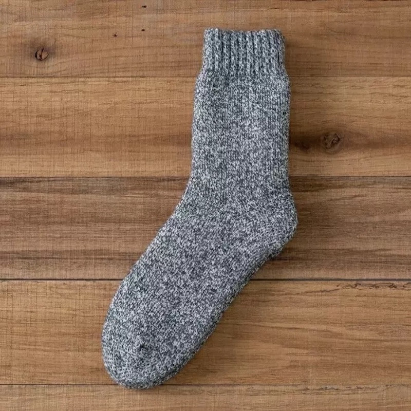 Men EU40-EU44 Thick warm crew winter wool blend thermal socks 6 Pairs S38